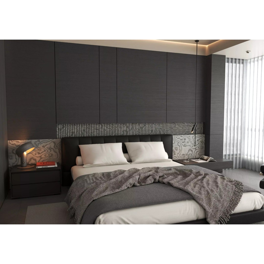 Bedroom Interior 3D Model – Modern Furnishing Design, FBX & OBJ Formats - View 3