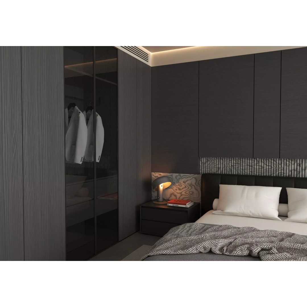 Bedroom Interior 3D Model – Modern Furnishing Design, FBX & OBJ Formats - View 7