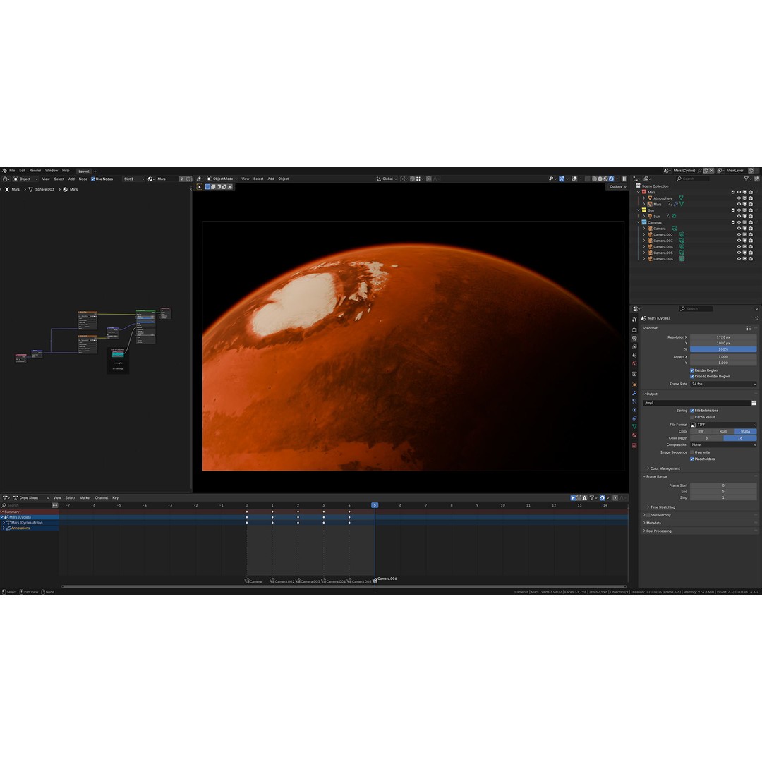 Mars 3D Model – Ultra-High-Resolution PBR Planet for Blender - View 11