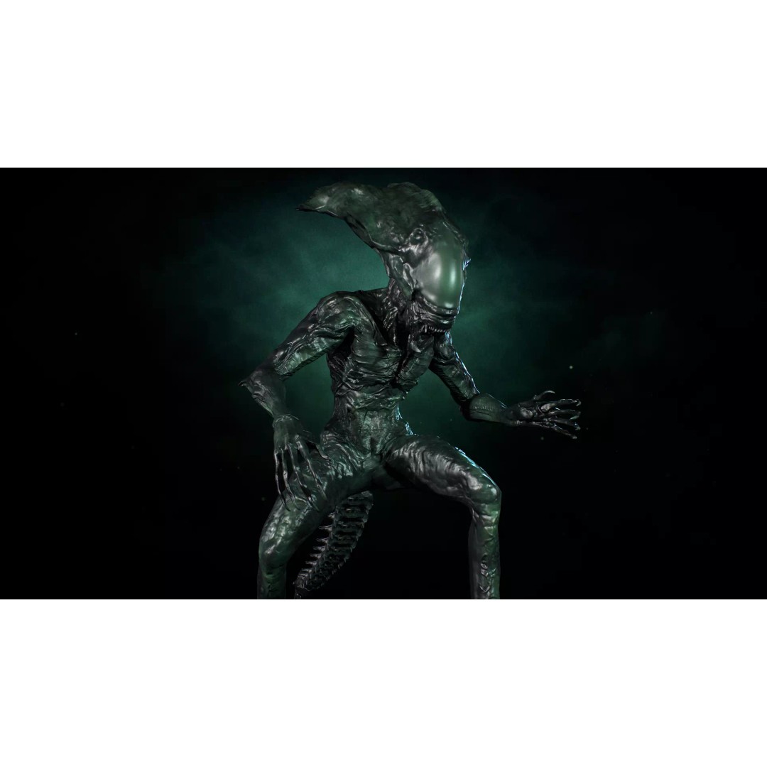 Alien Monster 5 3D Model – Low Poly Rigged Creature with PBR Textures - View 2