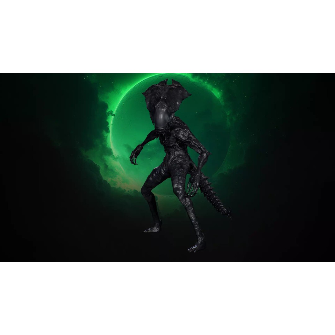 Alien Monster 5 3D Model – Low Poly Rigged Creature with PBR Textures - View 3