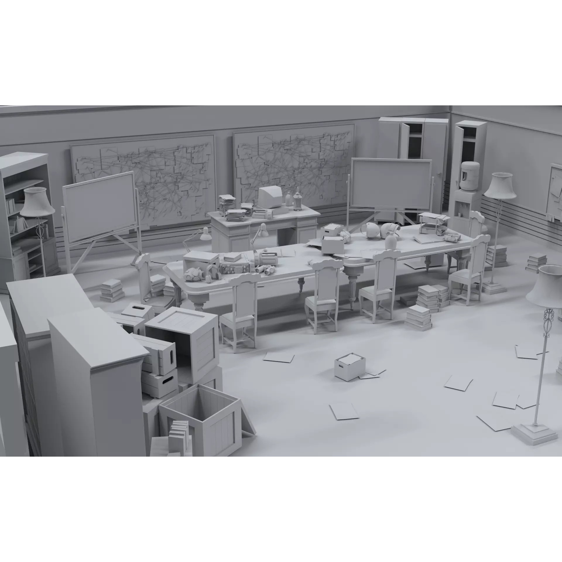 Survival Game Map Room Level 5 - Low-Poly Game-Ready 3D Model - View 16