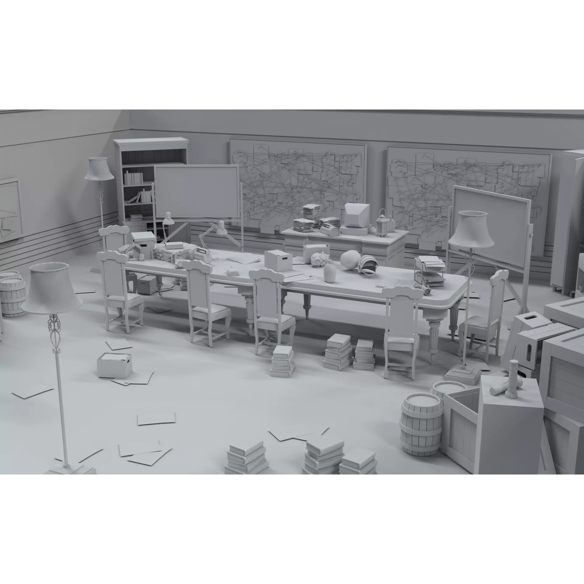 Survival Game Map Room Level 5 - Low-Poly Game-Ready 3D Model - View 18