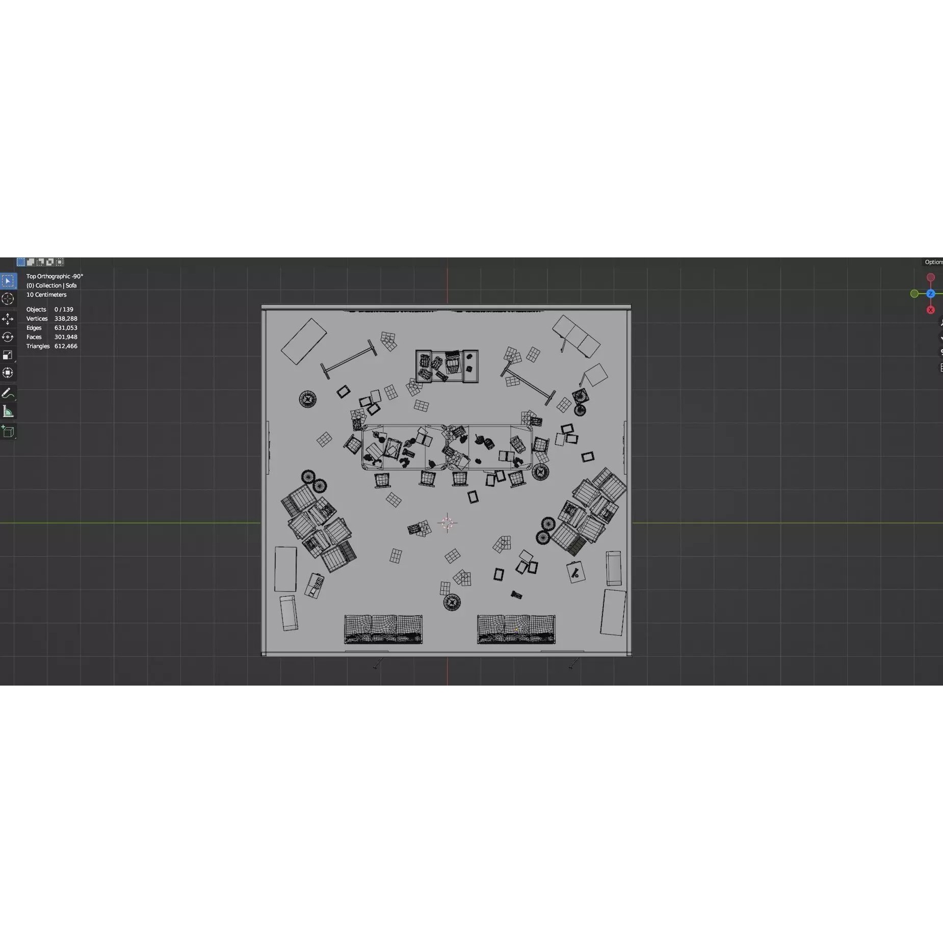 Survival Game Map Room Level 5 - Low-Poly Game-Ready 3D Model - View 26