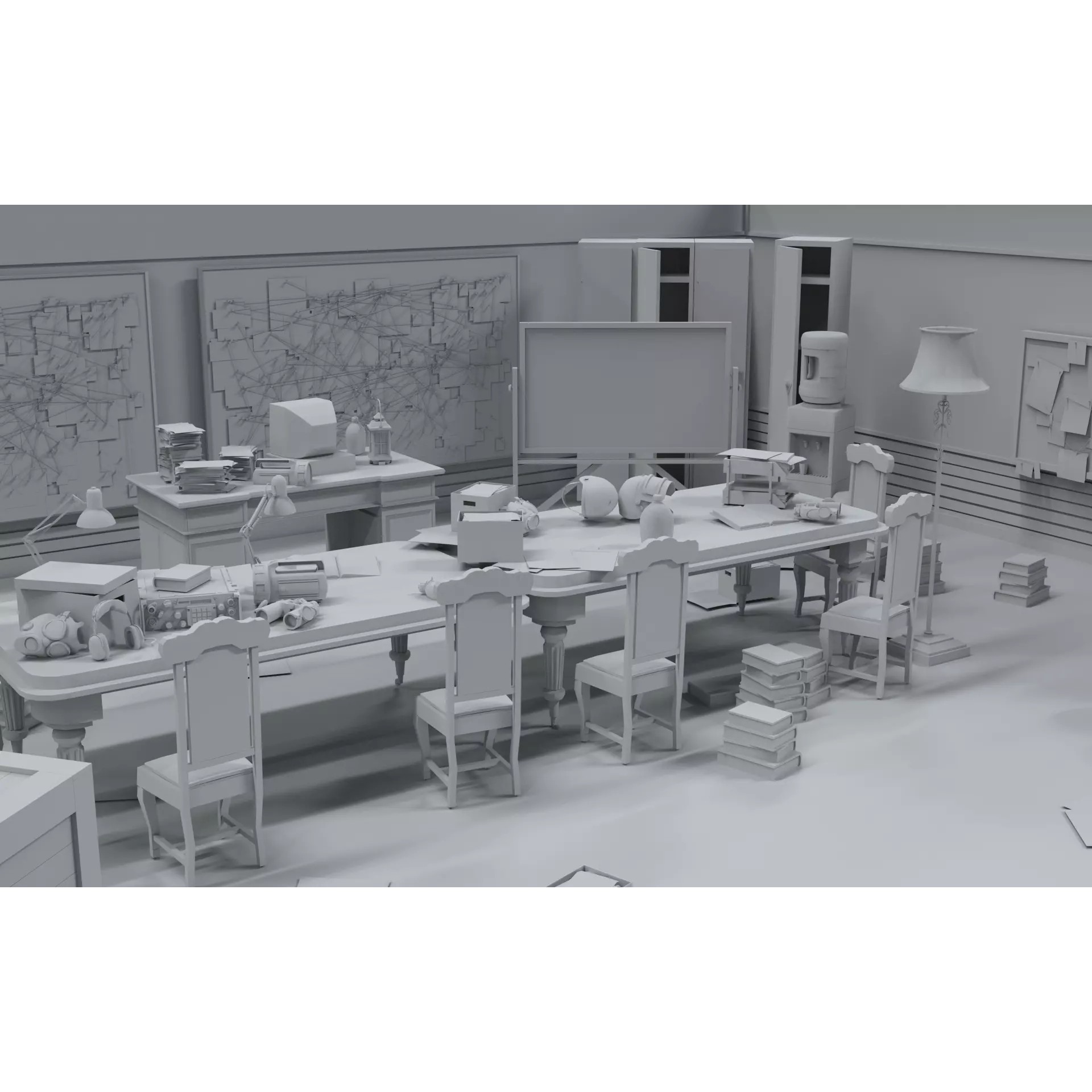 Survival Game Map Room Level 5 - Low-Poly Game-Ready 3D Model - View 4