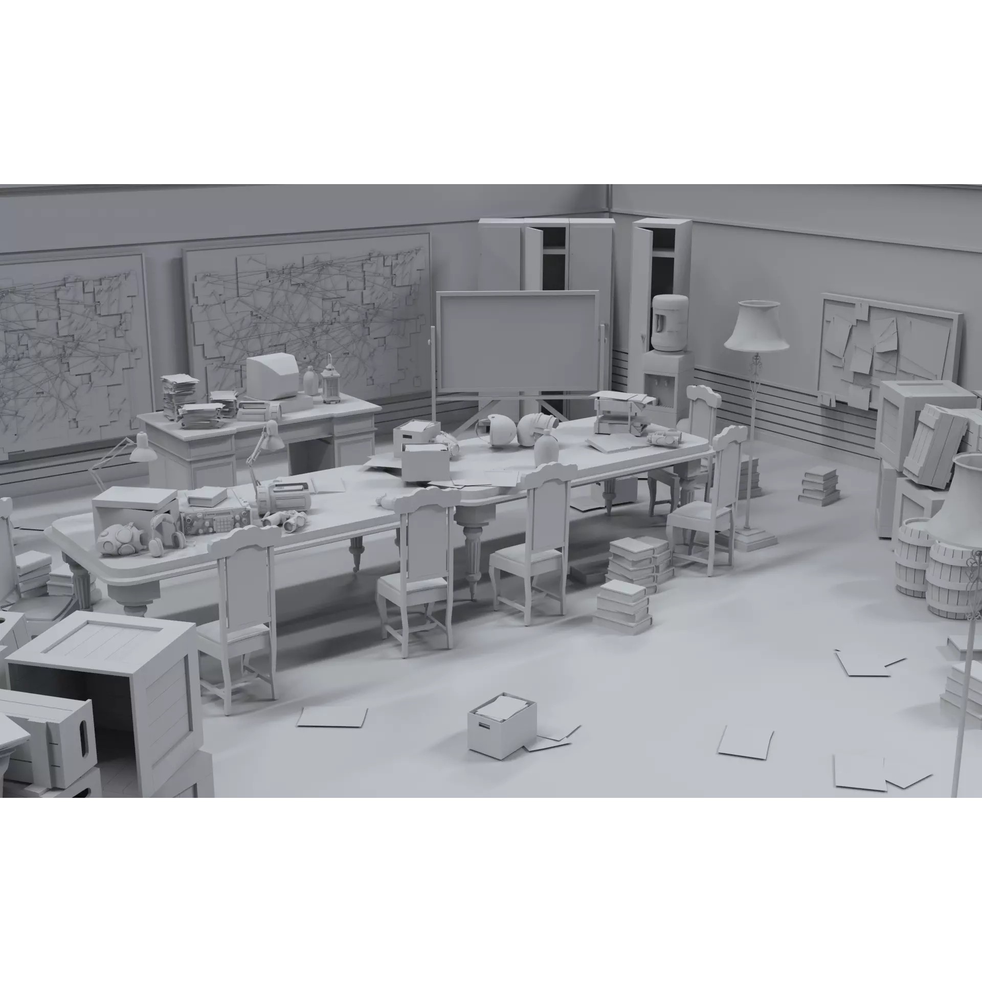 Survival Game Map Room Level 5 - Low-Poly Game-Ready 3D Model - View 8