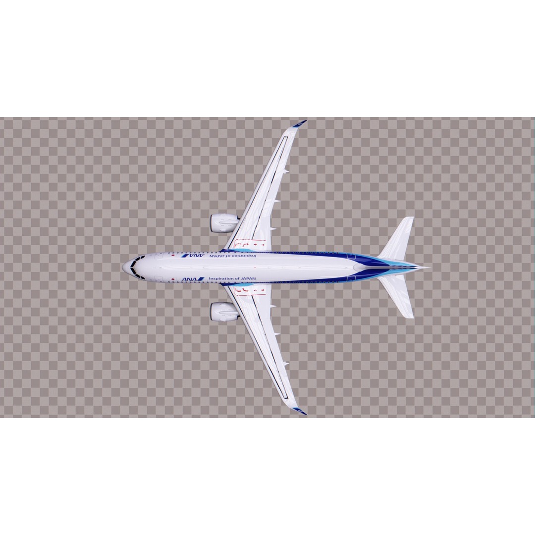 Airbus A320 Neo 3D Model – Low Poly Airliner with Rigged Liveries, FBX - View 11