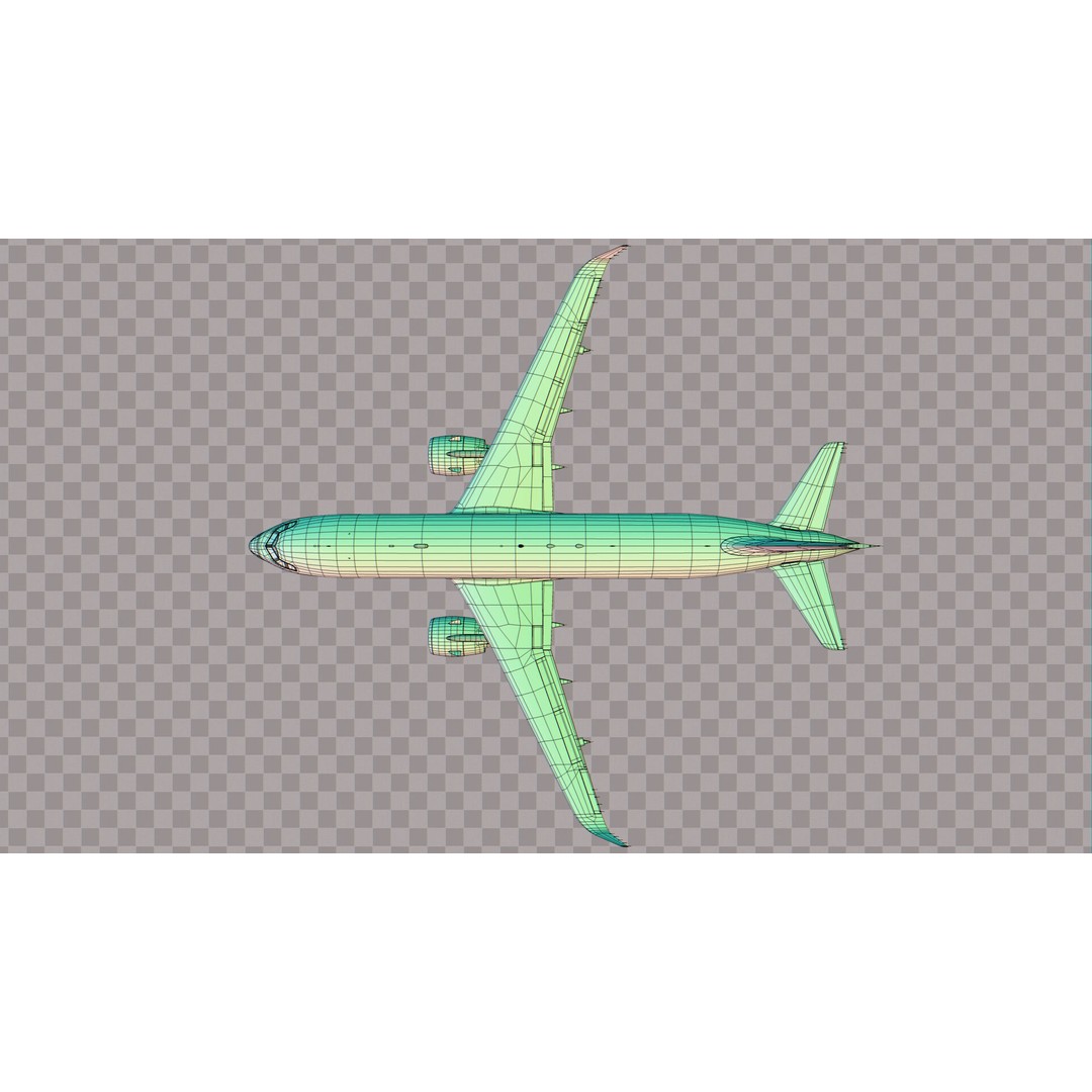 Airbus A320 Neo 3D Model – Low Poly Airliner with Rigged Liveries, FBX - View 12