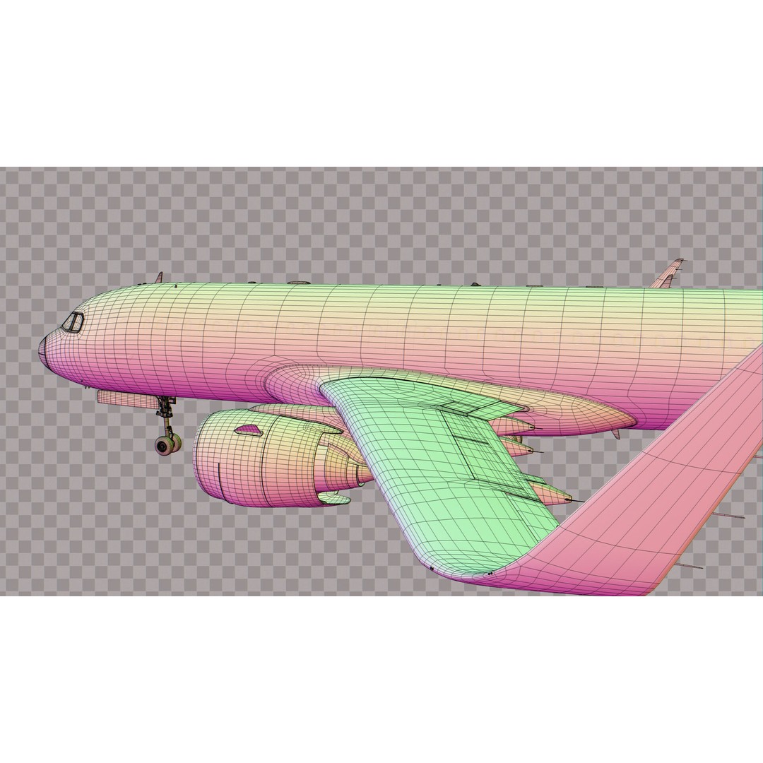 Airbus A320 Neo 3D Model – Low Poly Airliner with Rigged Liveries, FBX - View 22