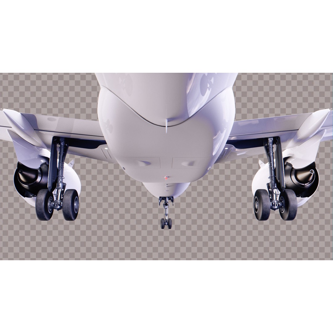 Airbus A320 Neo 3D Model – Low Poly Airliner with Rigged Liveries, FBX - View 24