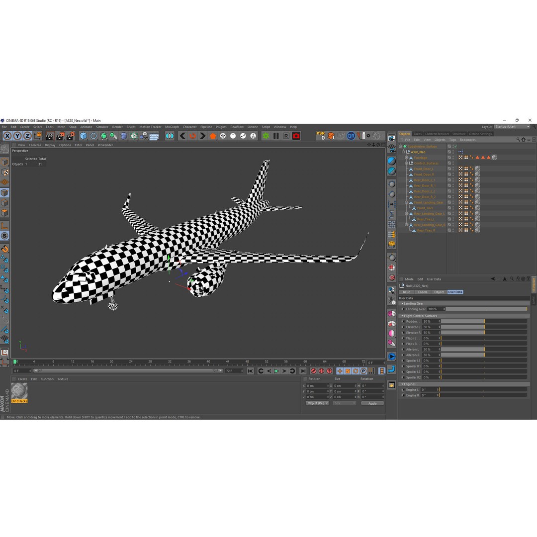 Airbus A320 Neo 3D Model – Low Poly Airliner with Rigged Liveries, FBX - View 28