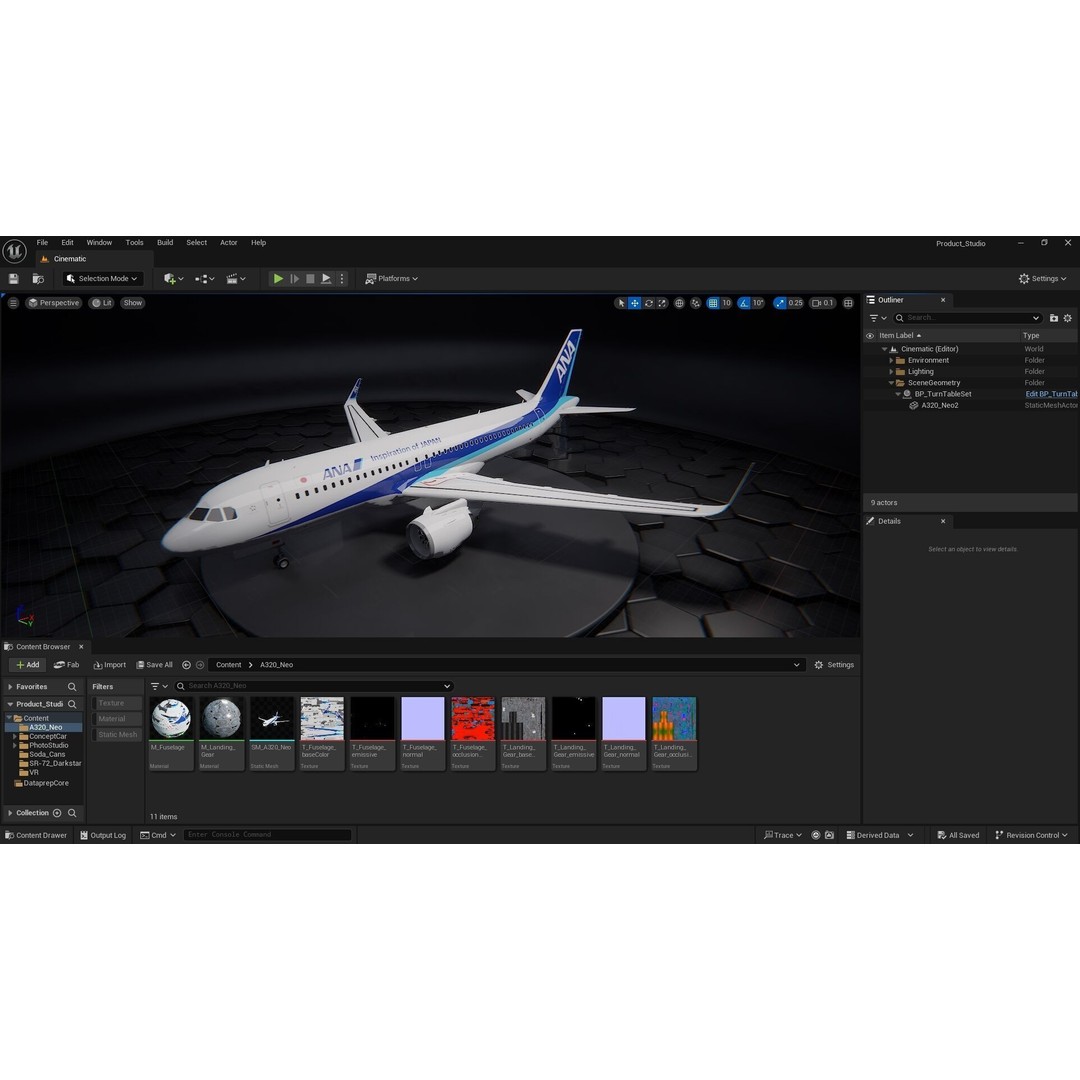 Airbus A320 Neo 3D Model – Low Poly Airliner with Rigged Liveries, FBX - View 31