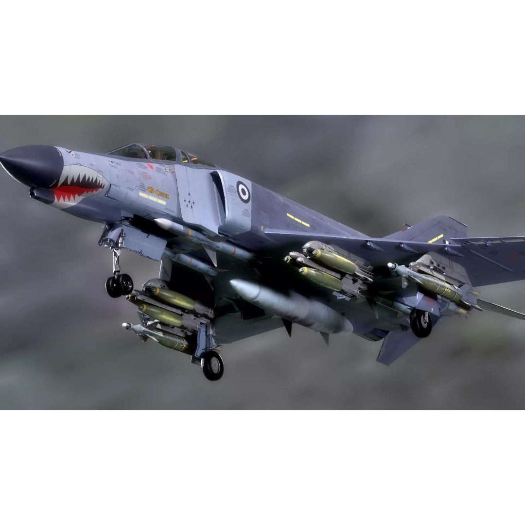 F4 Phantom 2 3D Model – High Resolution Rigged Aircraft, Blender, FBX - View 6
