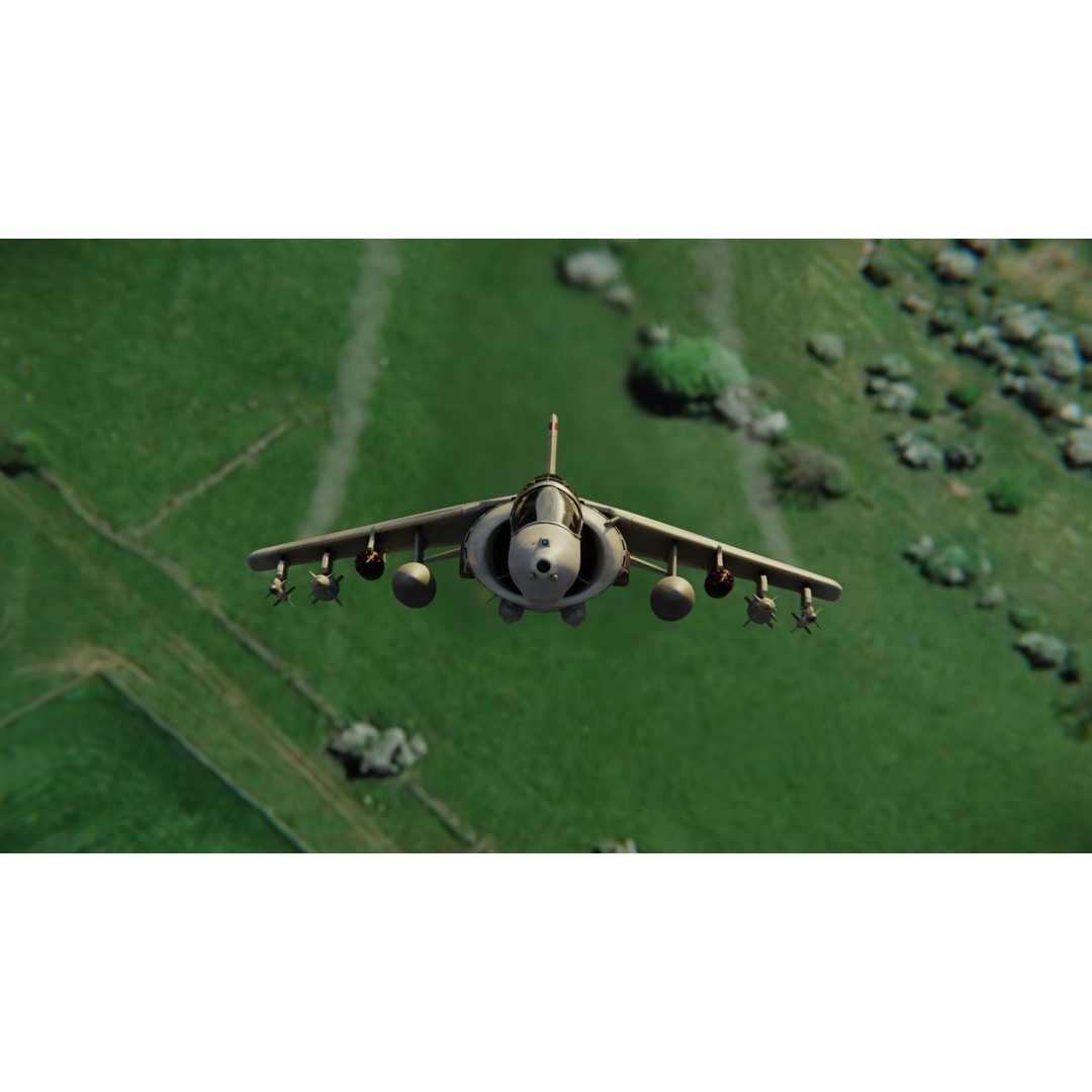 BAe Harrier II GR9 3D Model – Detailed Rigged Aircraft, FBX