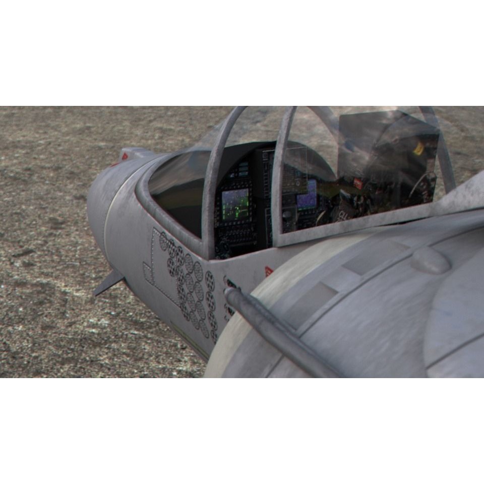 BAe Harrier II GR9 3D Model – Detailed Rigged Aircraft, FBX - View 13