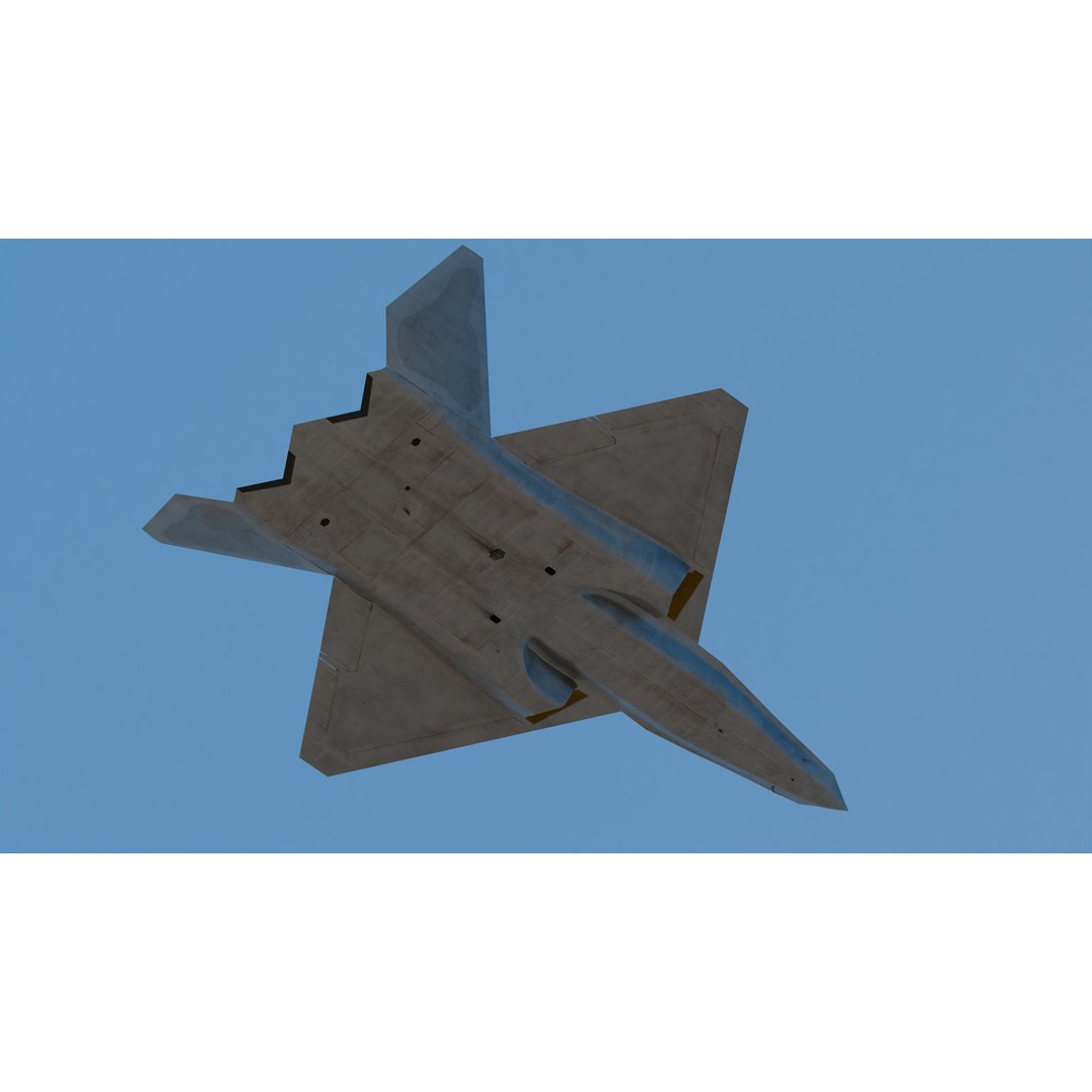Northrop YF-23 3D Model – High Poly Fighter Jet, PBR Textures, FBX - View 5