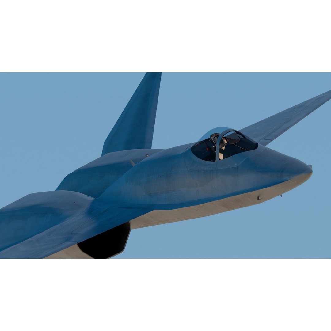 Northrop YF-23 3D Model – High Poly Fighter Jet, PBR Textures, FBX - View 7