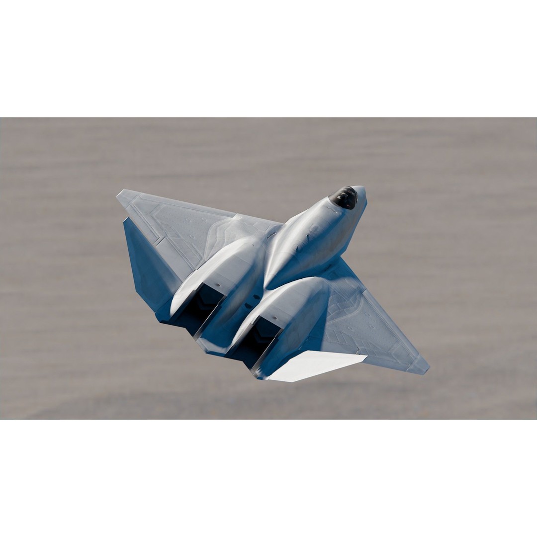 Northrop YF-23 3D Model – High Poly Fighter Jet, PBR Textures, FBX - View 8