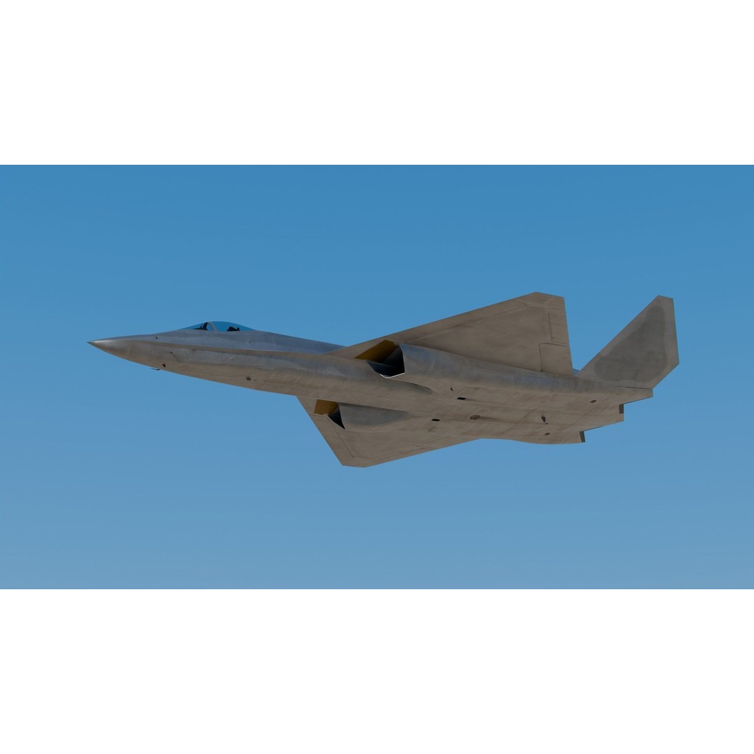 Northrop YF-23 3D Model – High Poly Fighter Jet, PBR Textures, FBX - View 9
