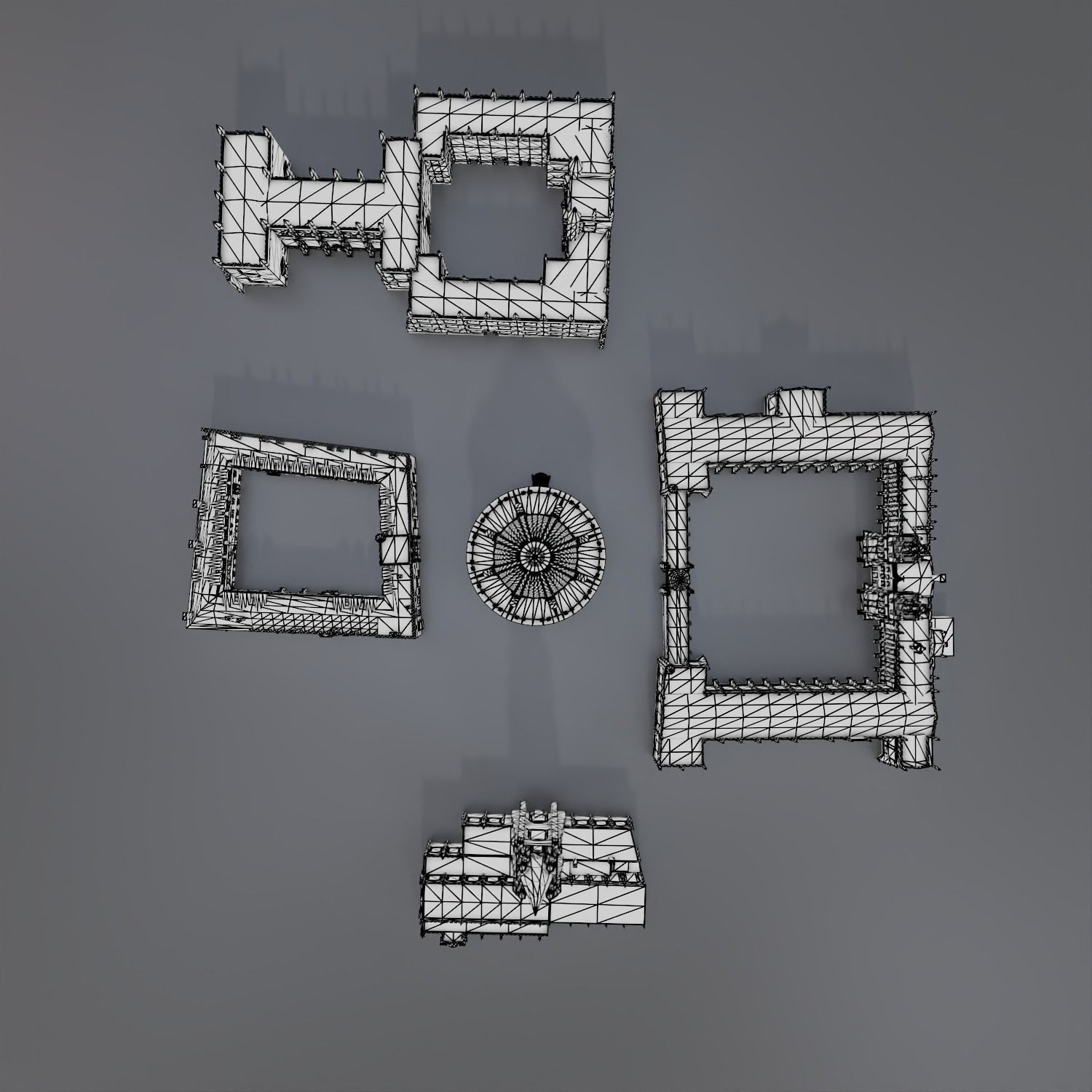 Oxford University Buildings - High-Poly Game-Ready 3D Model