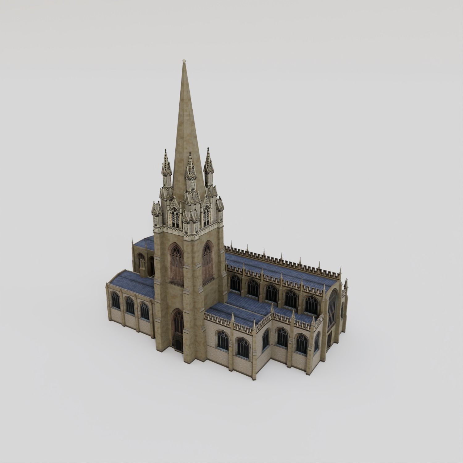 Oxford University Buildings - High-Poly Game-Ready 3D Model - View 11