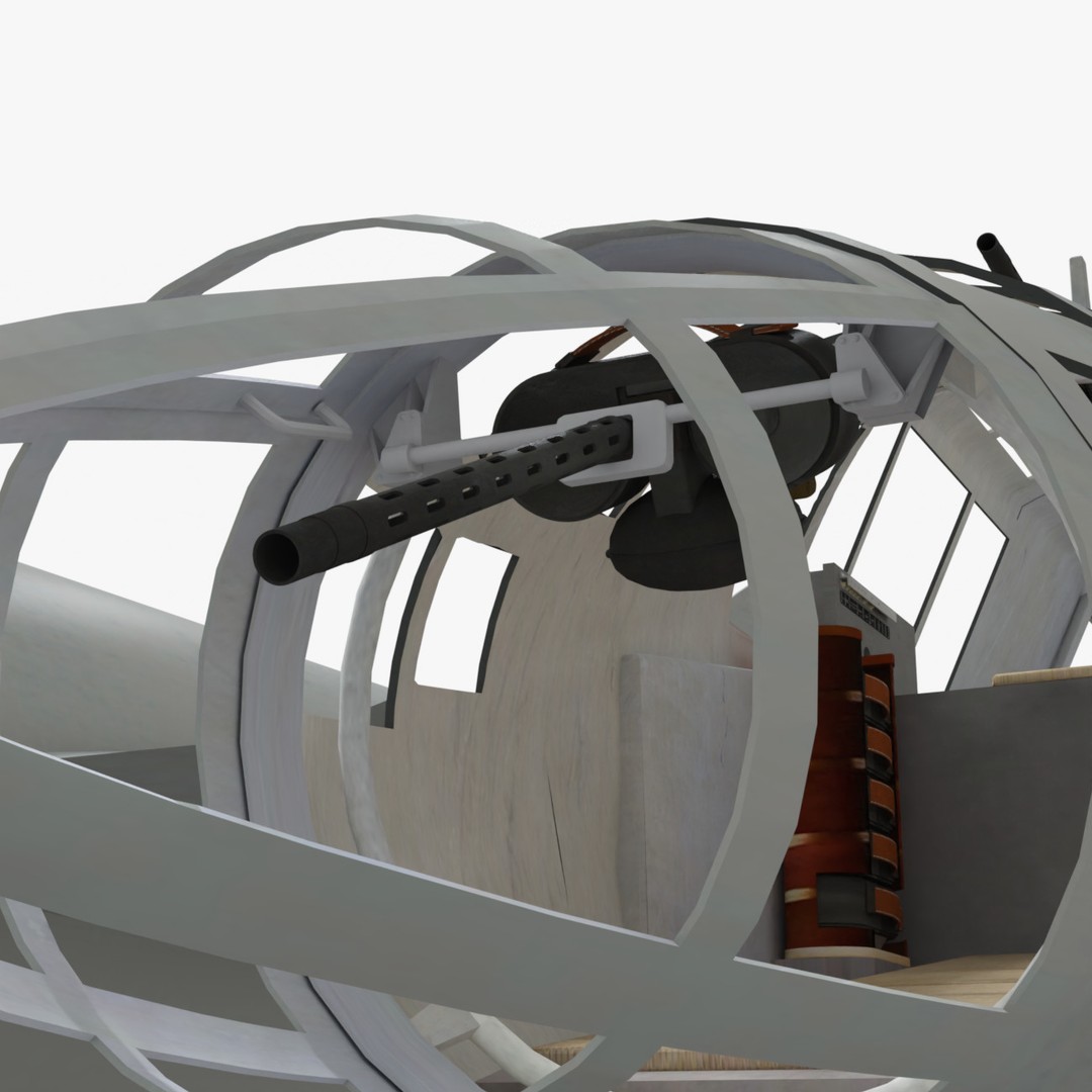 Blohm Voss BV 141 3D Model – Low Poly PBR Aircraft, FBX - View 13