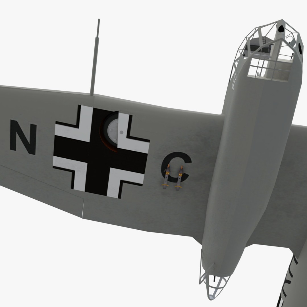 Blohm Voss BV 141 3D Model – Low Poly PBR Aircraft, FBX - View 15