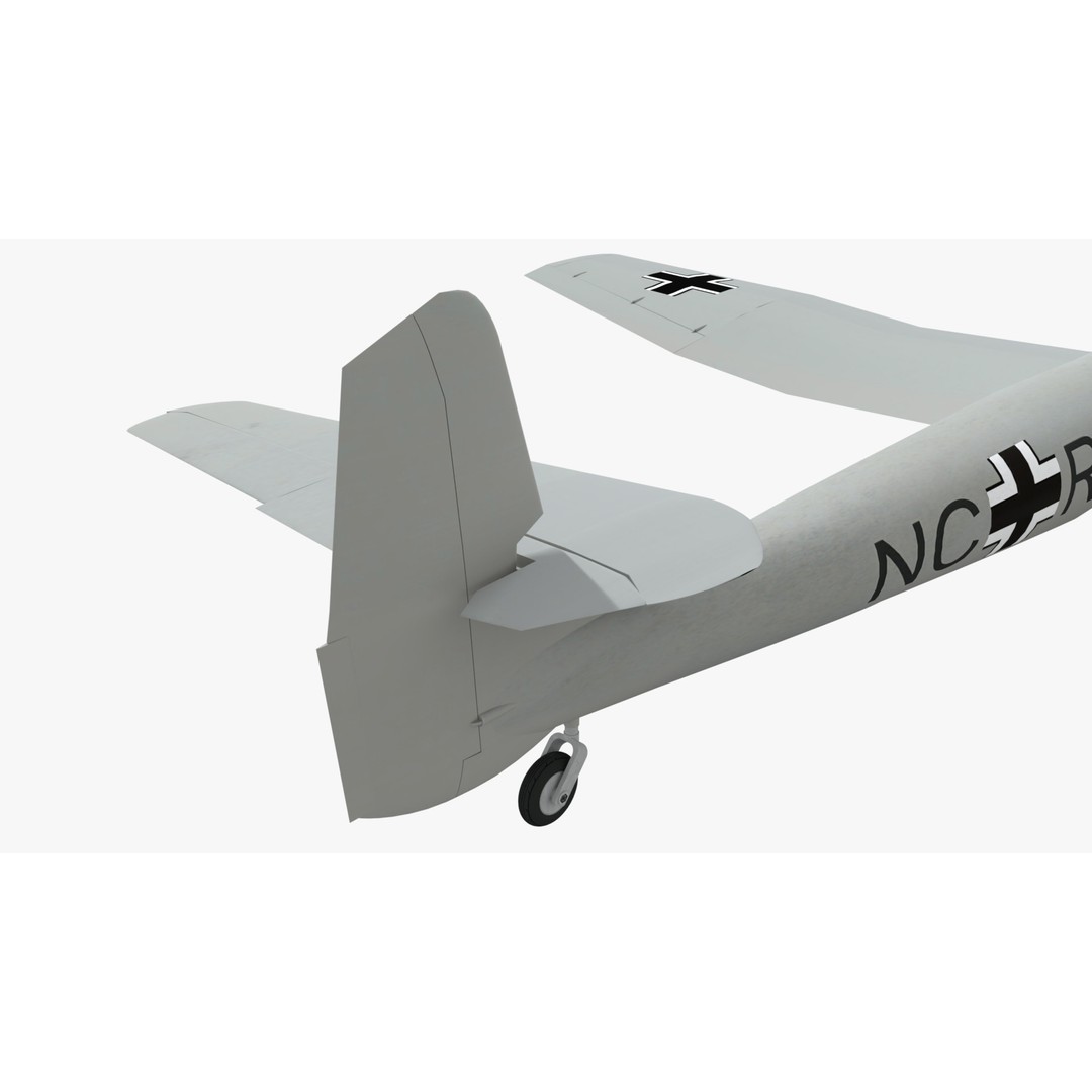 Blohm Voss BV 141 3D Model – Low Poly PBR Aircraft, FBX - View 16
