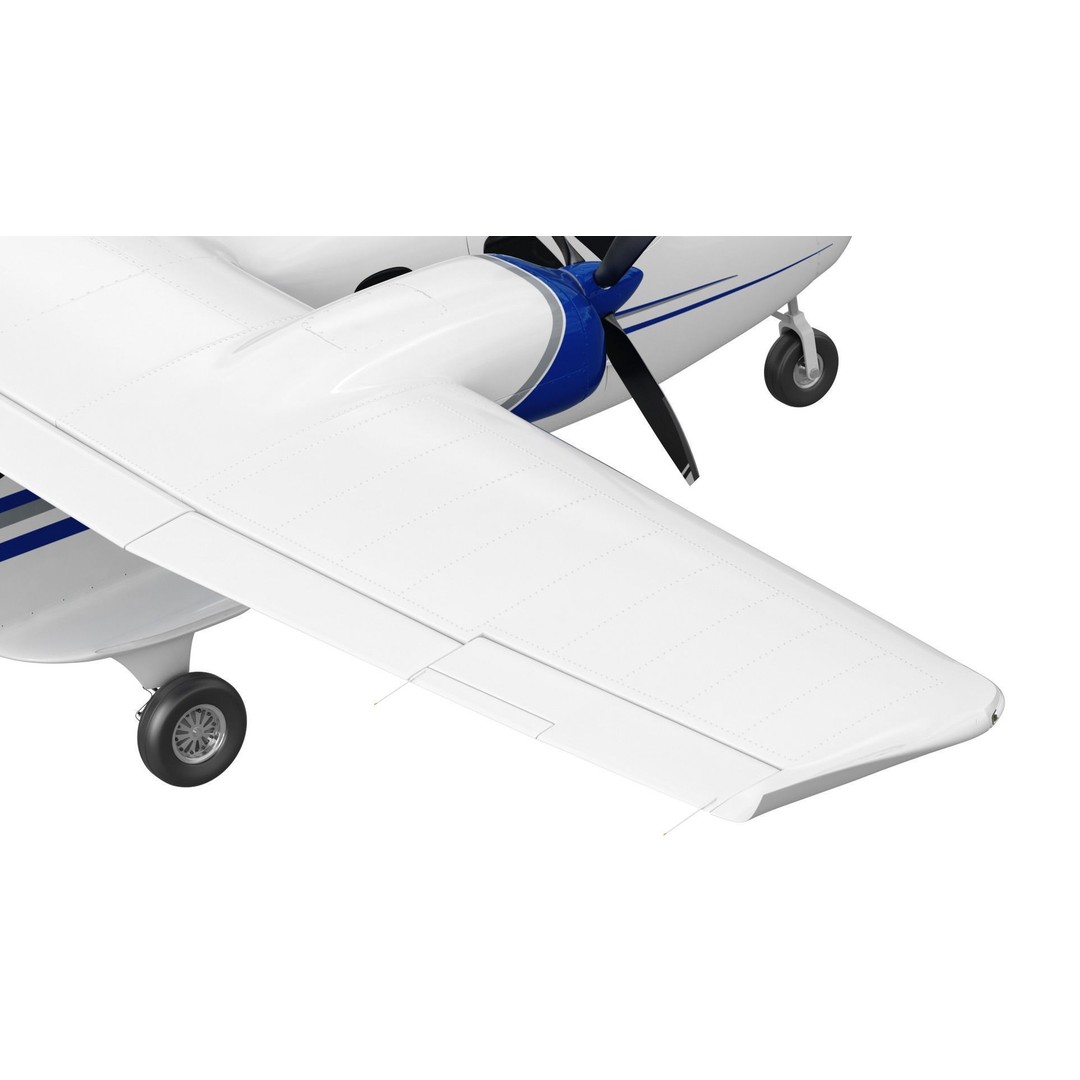 Tecnam P2012 Traveller 3D Model – High Poly Aircraft with PBR Textures - View 14