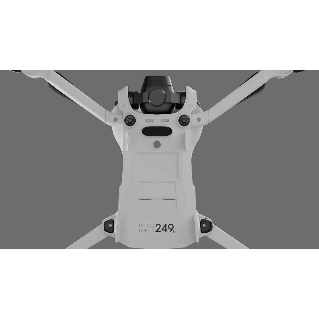 Dji Mini 4 Pro 3D Model – High Poly Drone Asset, FBX, OBJ - View 12