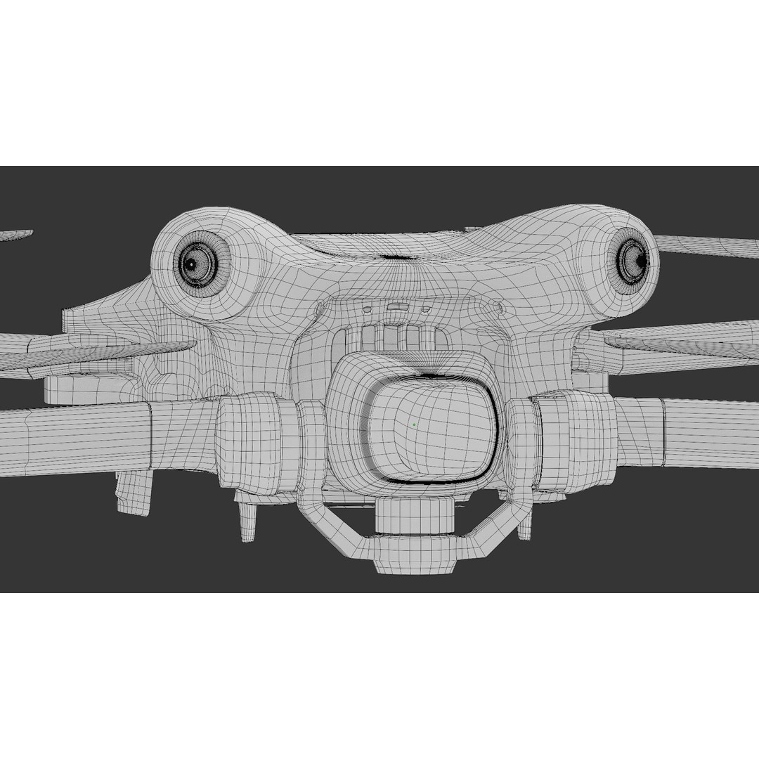 Dji Mini 4 Pro 3D Model – High Poly Drone Asset, FBX, OBJ - View 19