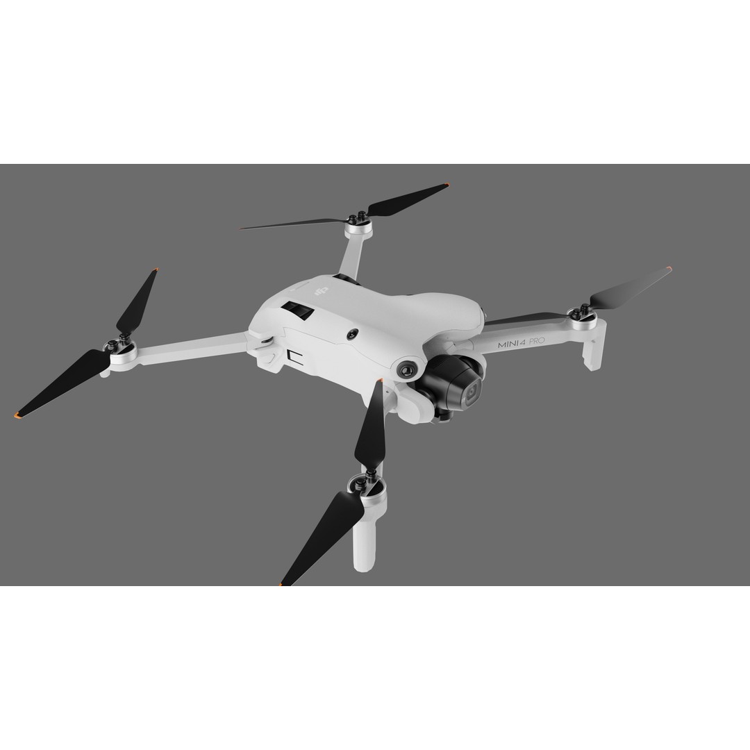 Dji Mini 4 Pro 3D Model – High Poly Drone Asset, FBX, OBJ - View 7