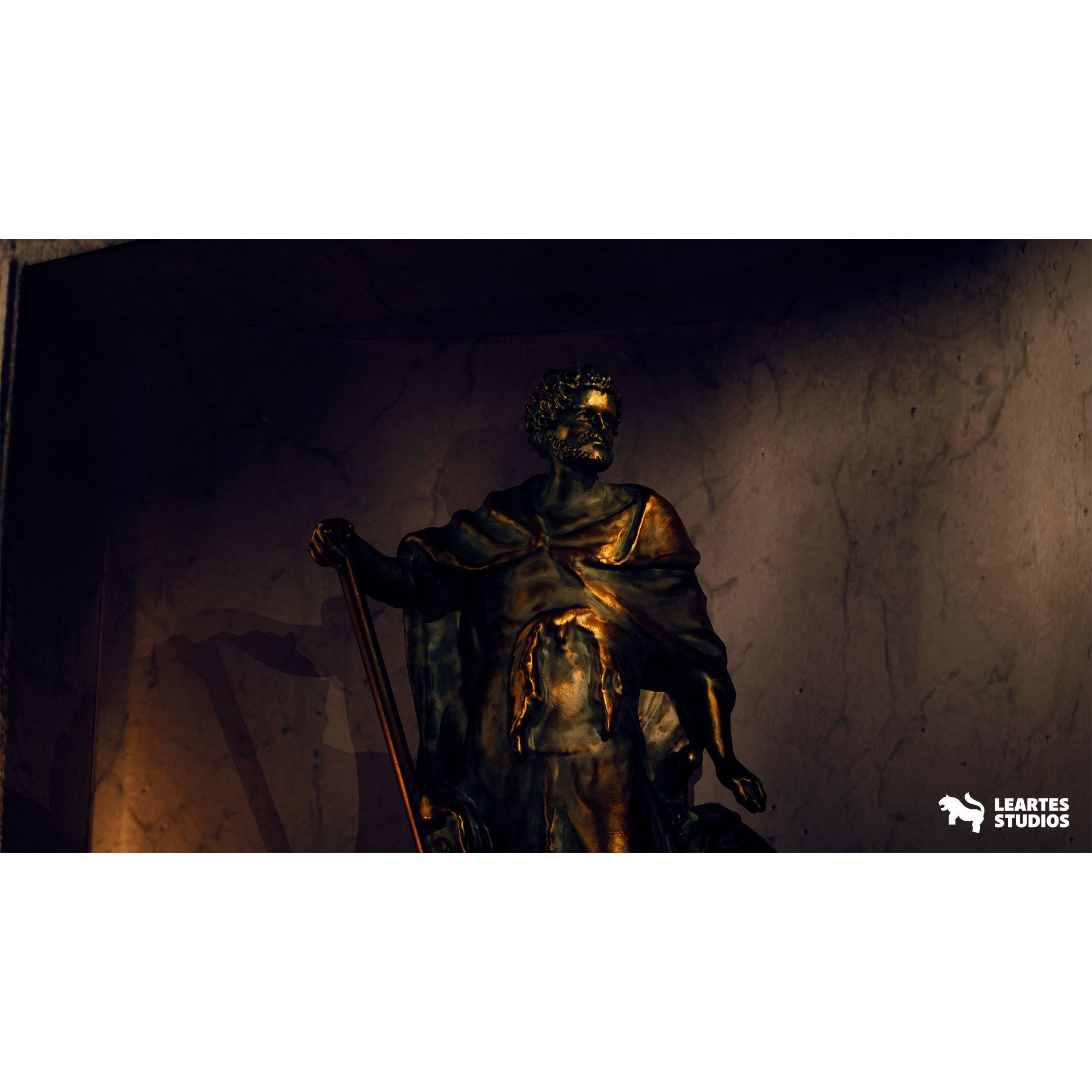 Baroque Cathedral Environment - Low-Poly Game-Ready 3D Model - View 12