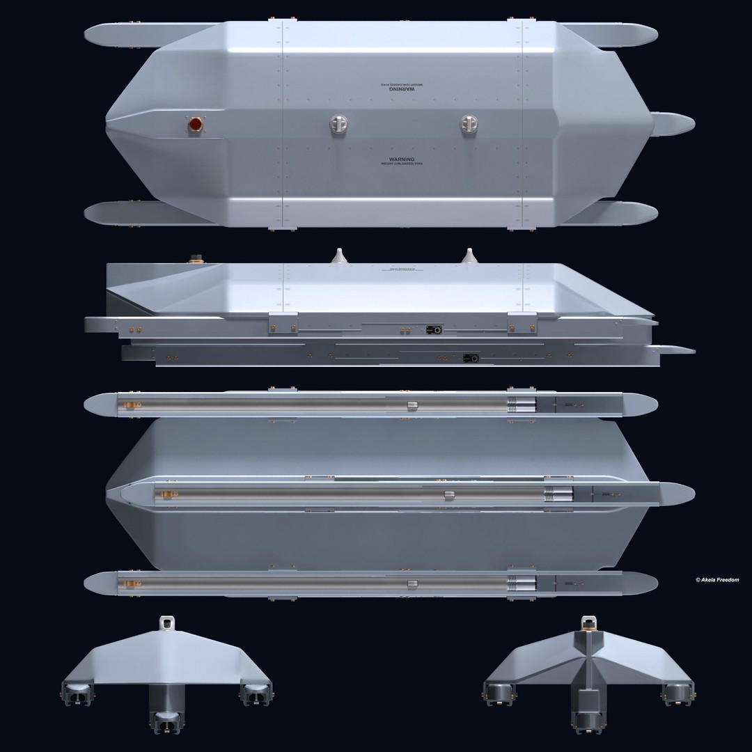 Missile Launcher 3D Model – High Poly PBR Asset, FBX, OBJ - View 12