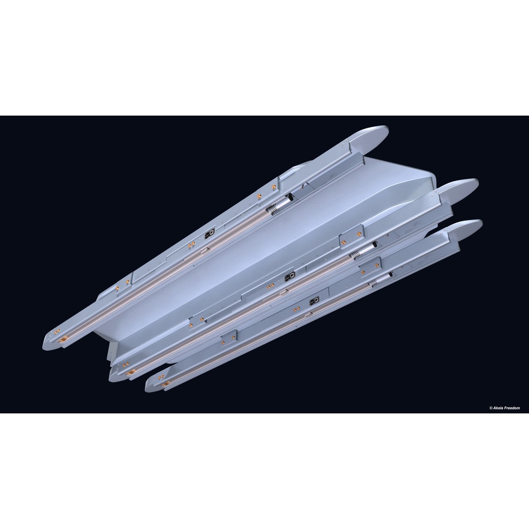 Missile Launcher 3D Model – High Poly PBR Asset, FBX, OBJ - View 3