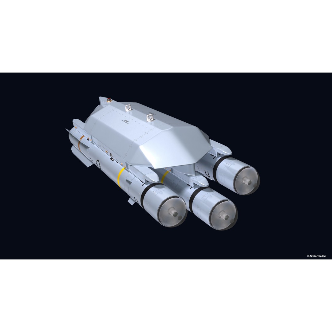 Missile Launcher 3D Model – High Poly PBR Asset, FBX, OBJ - View 7