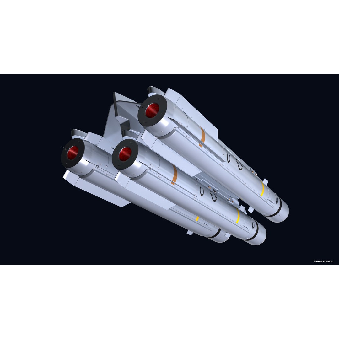 Missile Launcher 3D Model – High Poly PBR Asset, FBX, OBJ - View 9