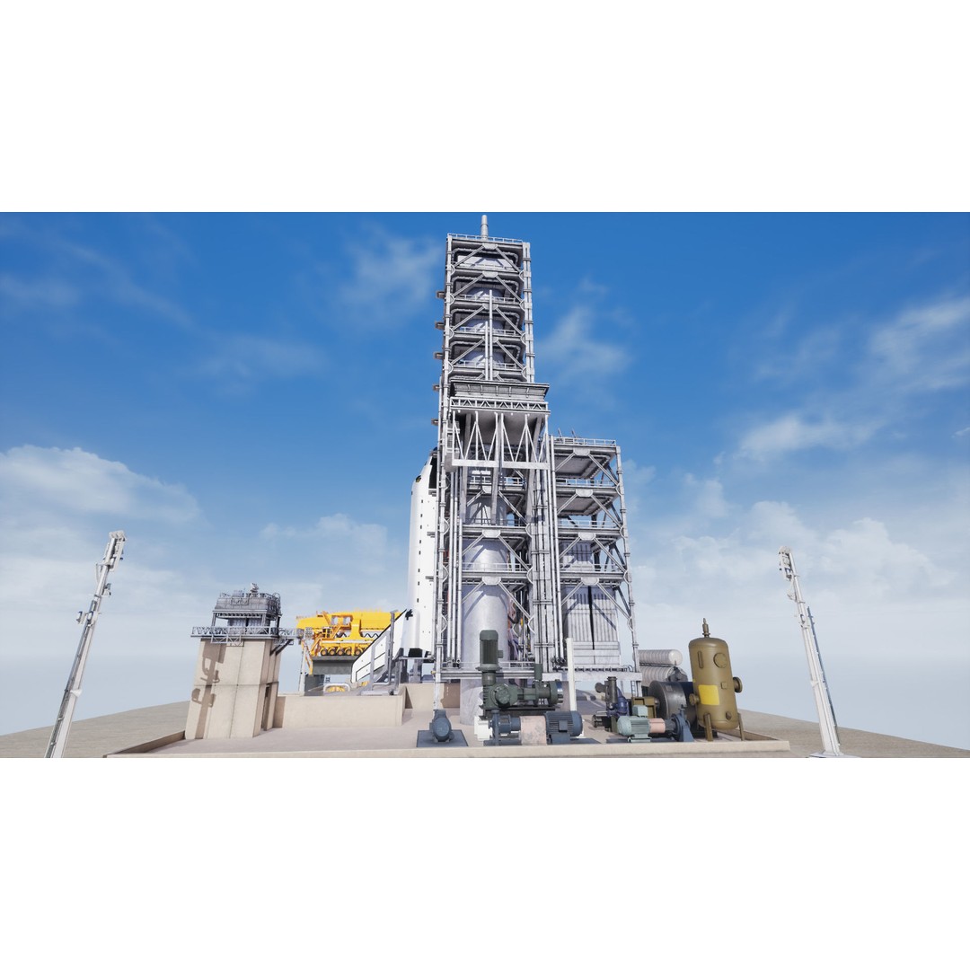 Space Shuttle 3D Model – Realistic Low Poly Environment, FBX - View 15