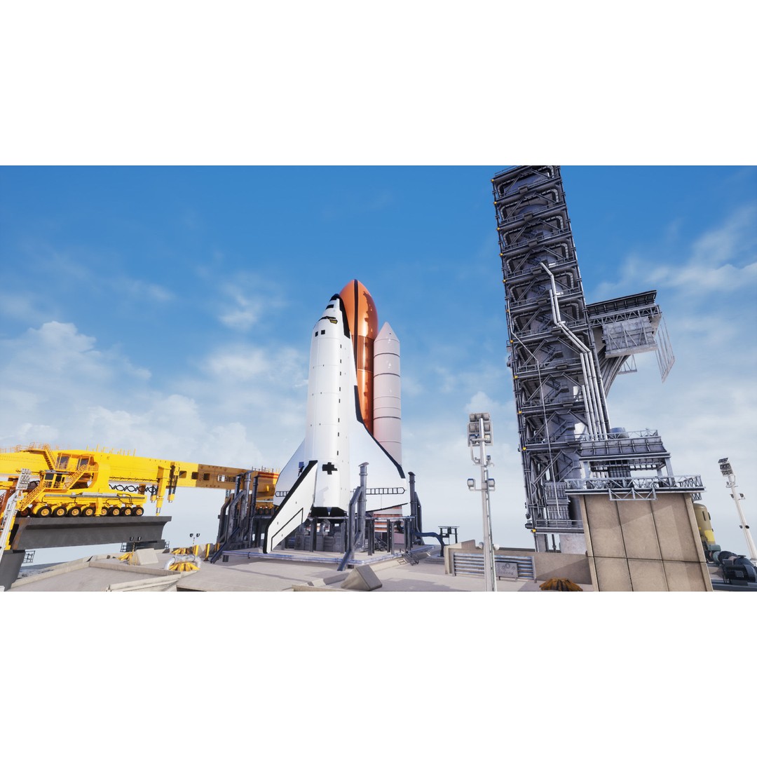Space Shuttle 3D Model – Realistic Low Poly Environment, FBX - View 17