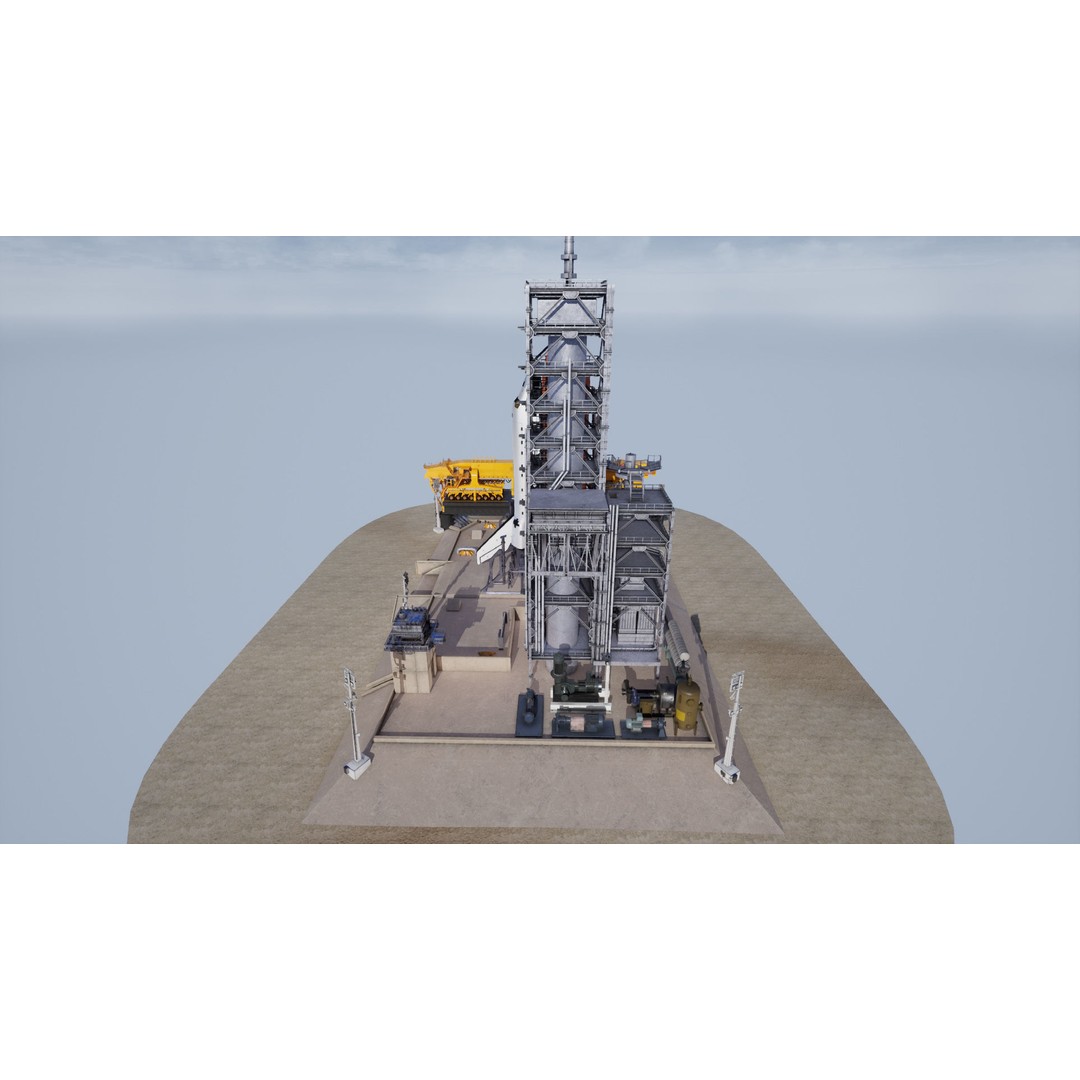 Space Shuttle 3D Model – Realistic Low Poly Environment, FBX - View 7