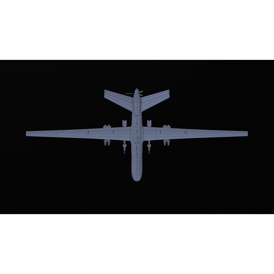MQ9 Reaper 3D Model – Low Poly Game Asset, PBR Textures, FBX - View 37