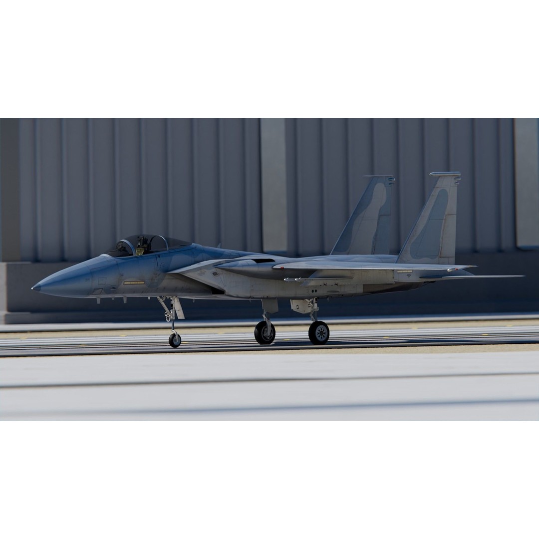 McDonnell Douglas F-15 Eagle 3D Model – High Poly Game Asset, PBR Textures, FBX - View 3