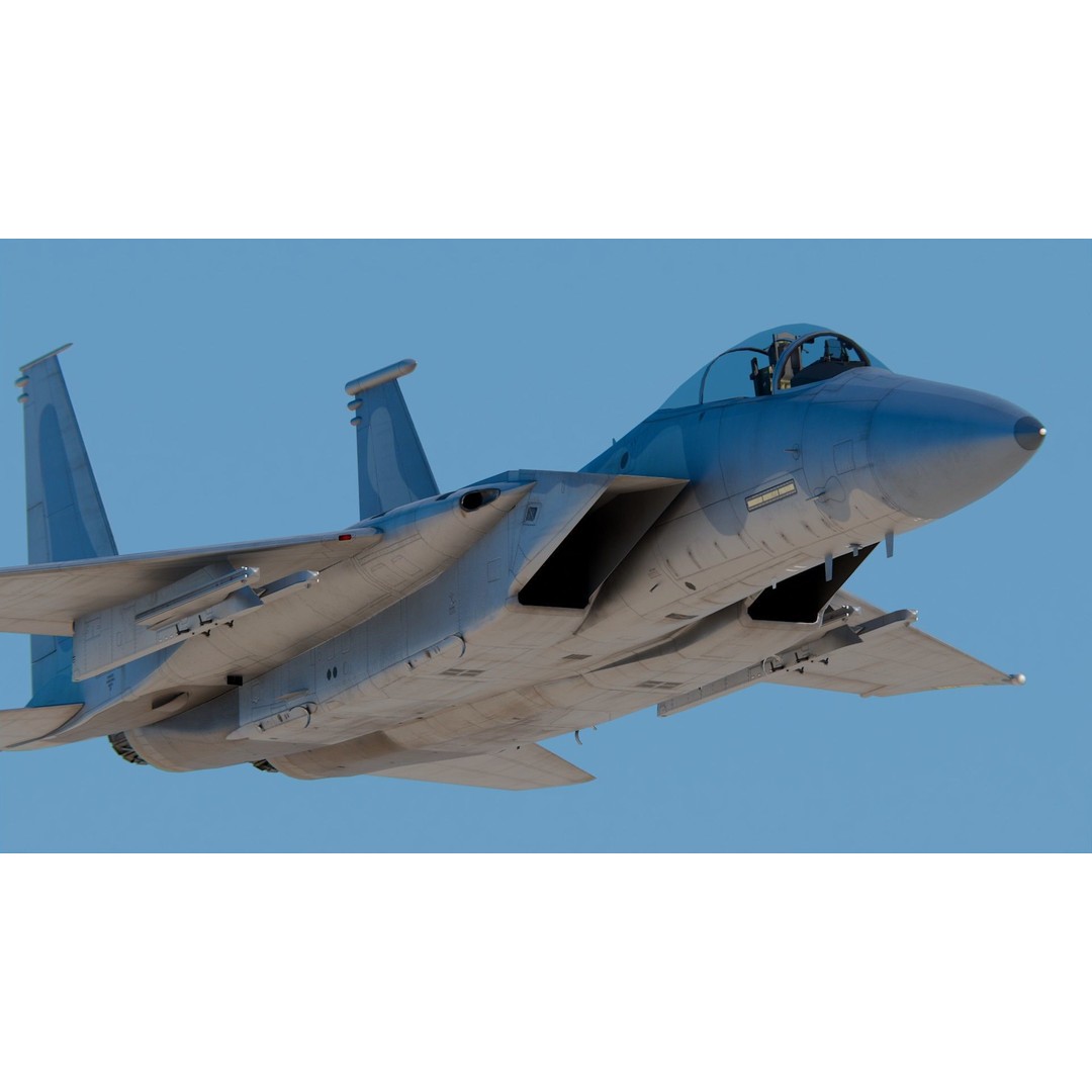 McDonnell Douglas F-15 Eagle 3D Model – High Poly Game Asset, PBR Textures, FBX - View 7