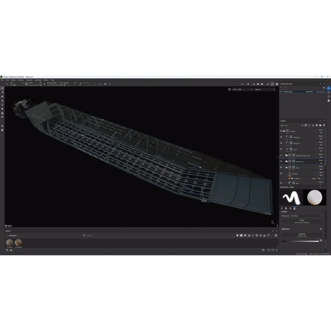 Lockheed Martin C-130J Super Hercules 3D Model – High-Detail Game Asset, FBX, OBJ - View 10