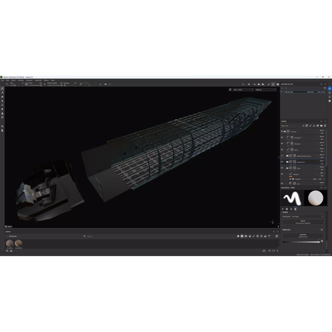 Lockheed Martin C-130J Super Hercules 3D Model – High-Detail Game Asset, FBX, OBJ - View 11
