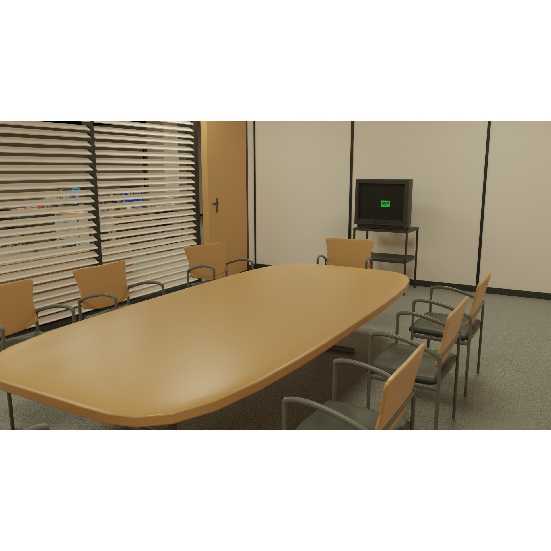 The Office - Low-Poly Game-Ready 3D Model - View 12