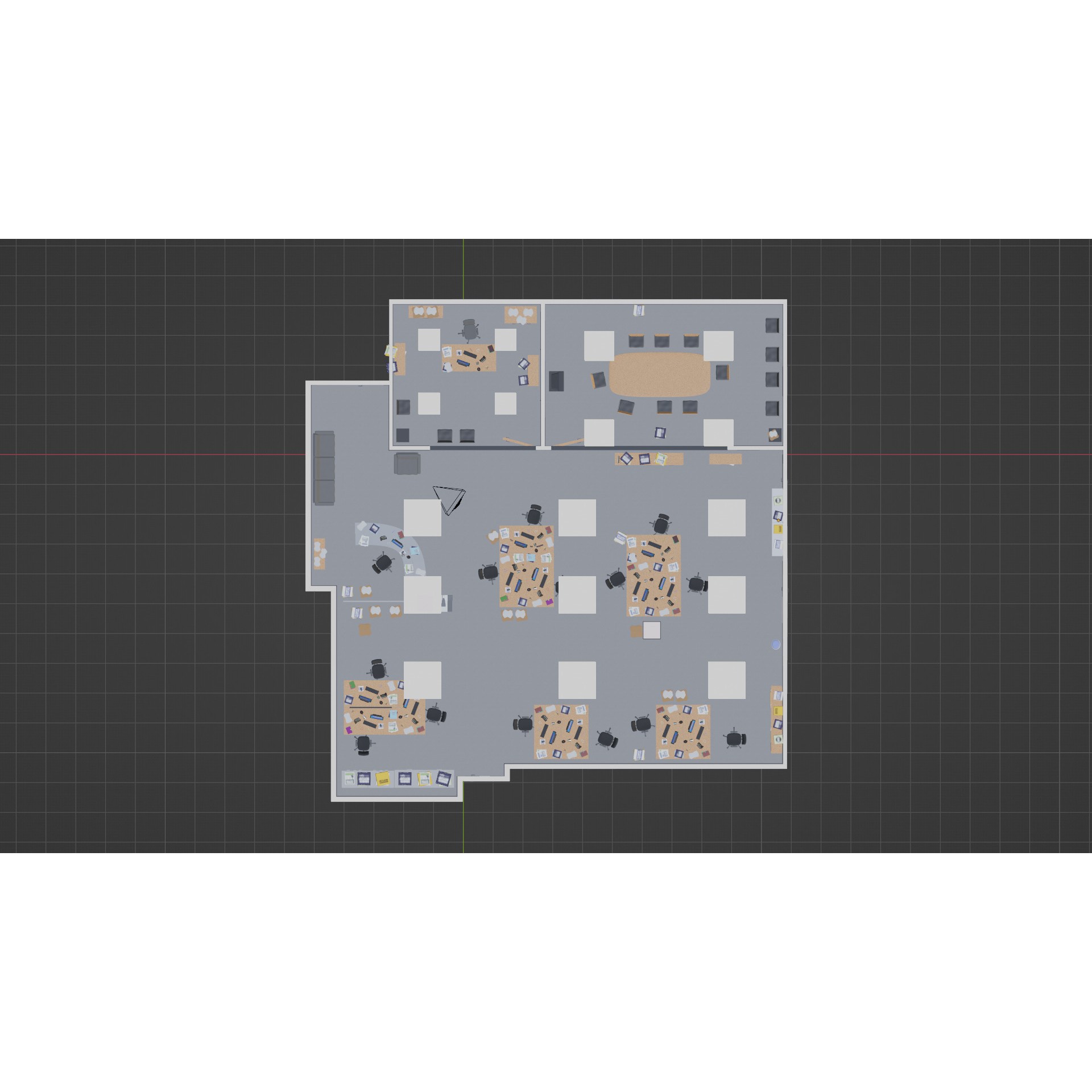 The Office - Low-Poly Game-Ready 3D Model - View 17