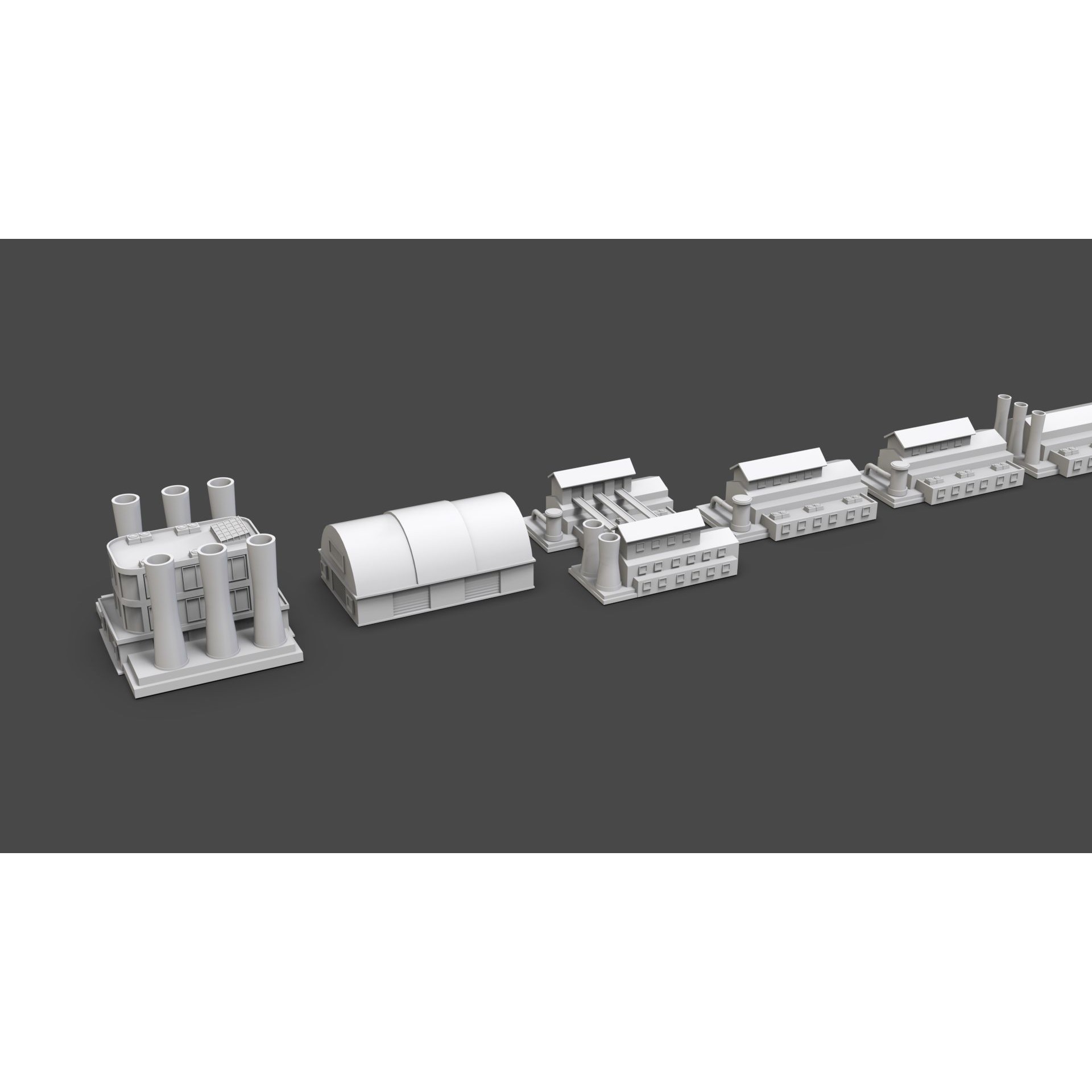 Low Poly City Buildings Pack - Low-Poly Game-Ready 3D Model - View 15