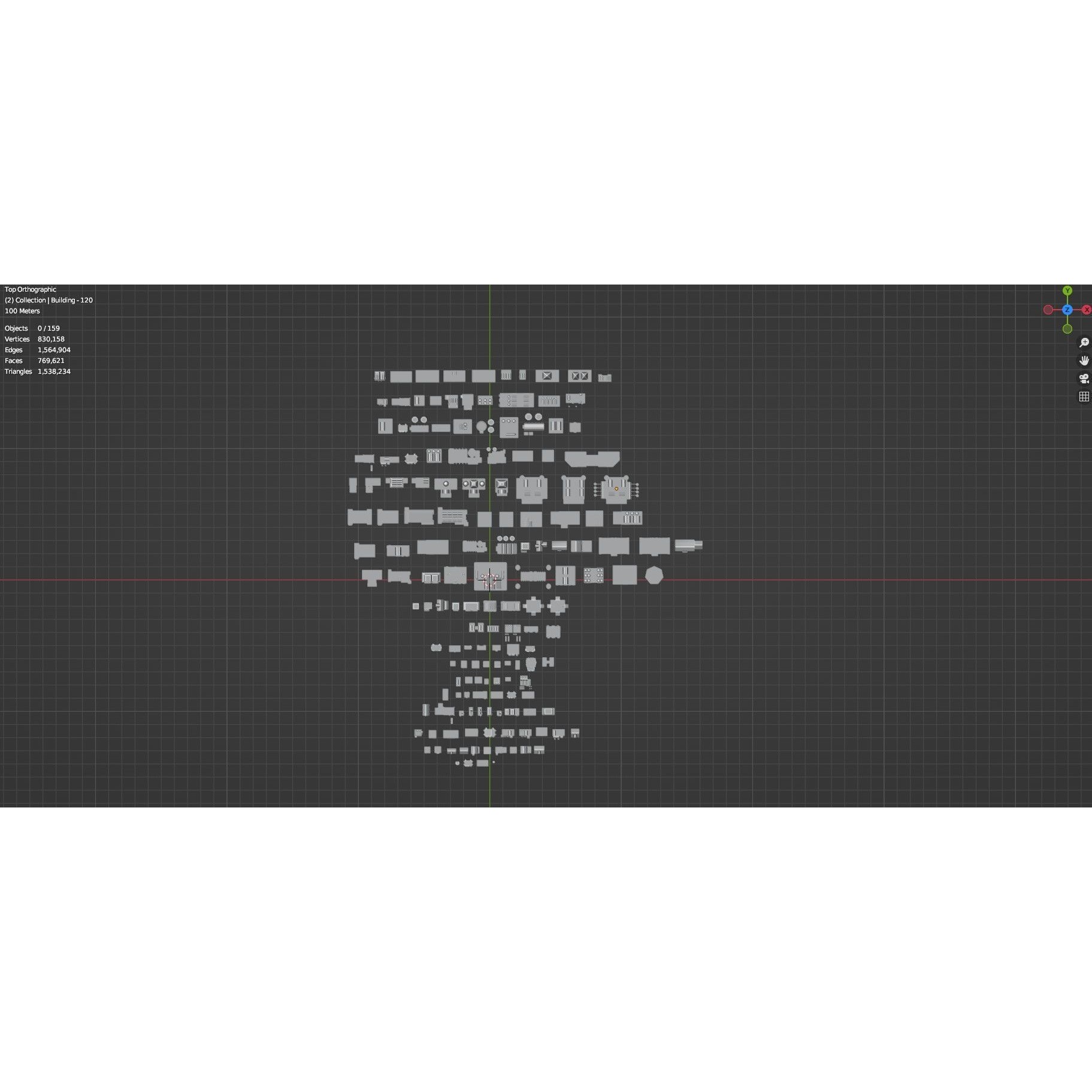 Low Poly City Buildings Pack - Low-Poly Game-Ready 3D Model - View 82