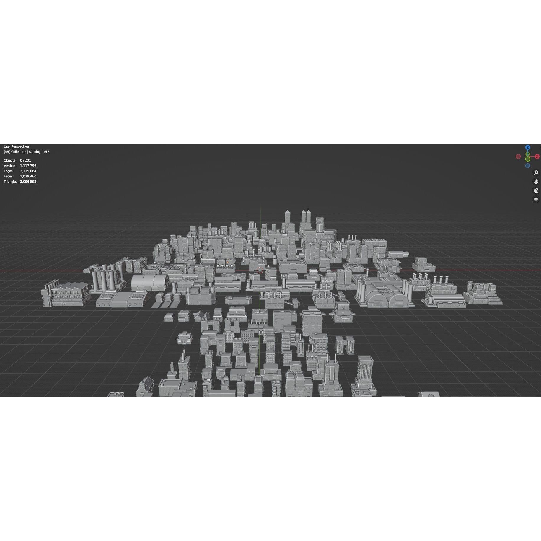 Low Poly City Buildings Pack - Low-Poly Game-Ready 3D Model - View 89